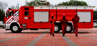 Fire Fighting Vehicle Tender - Color: Red
