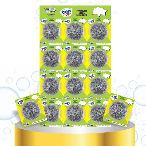 Stainless Steel Scrubber - Color: Silver