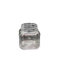 300 Ml Square Plastic Pet Jar - Color: Different Available