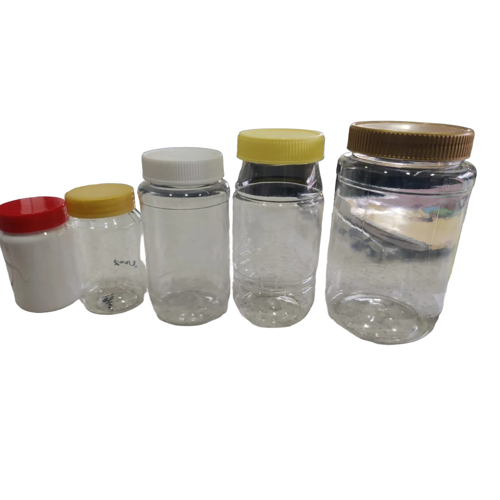 Round Plastic Jar - Color: Different Available
