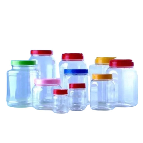 Transparent Round Pet Jar - Color: Different Available