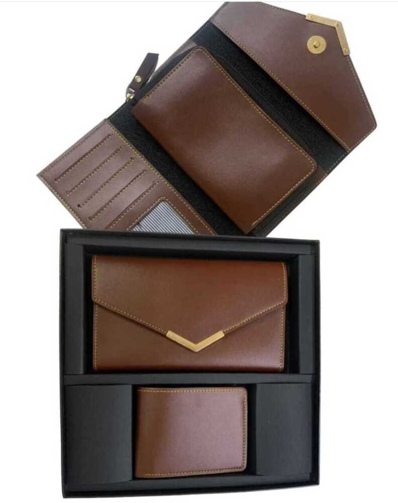 Ladies Gents Wallet Set - Color: Different Available