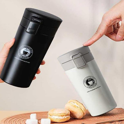 Push Button Vaccum Mug - Color: Various Available