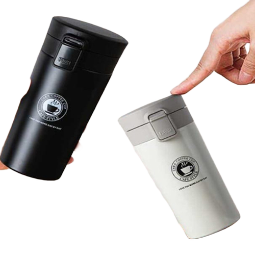 Push Button Vaccum Mug - Color: Various Available