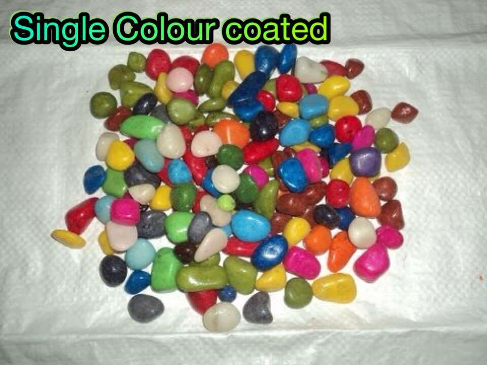 Color Coated Natural Stone Chips For Wall Cladding And Landscaping