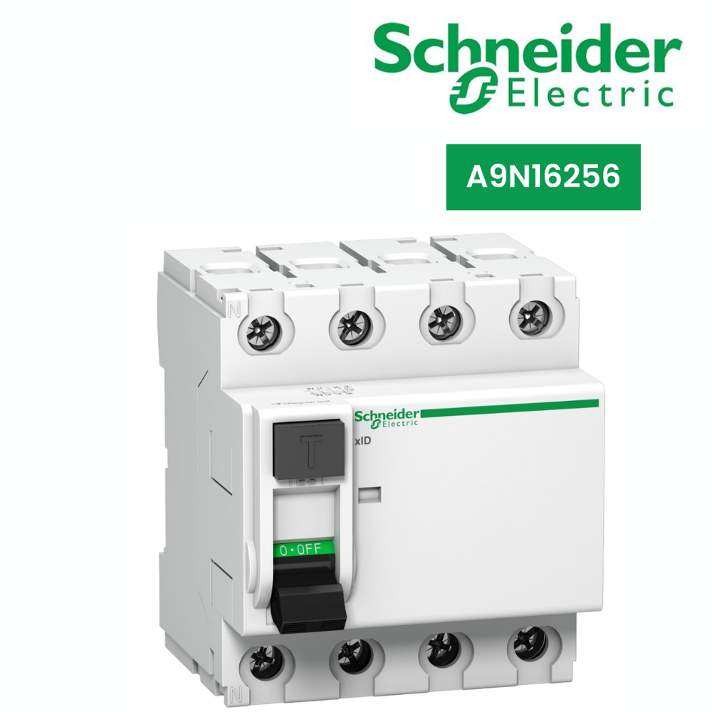 CA9N16256- Acti 9 xID residual circuit breaker - 40 A - 4P - 300mA class AC instantaneous