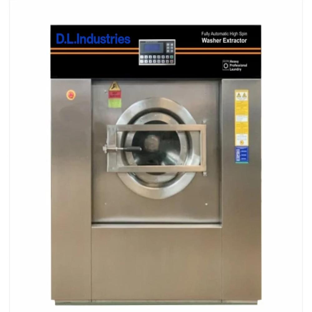 Washer Extractor - Stainless Steel, Semi-automatic, Silver | High-speed Extraction, Programmable Controls, Eco-friendly Operation