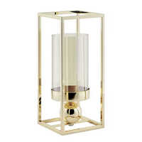 Modern Gold Metal Lantern Candle Stand Stylish Candle Holder for Events Parties and Interior Design