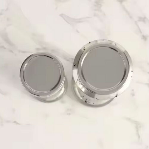 Handcrafted Silver Plated Metal Pillar Candle Holder Elegant Stand for Wedding and Home Decor