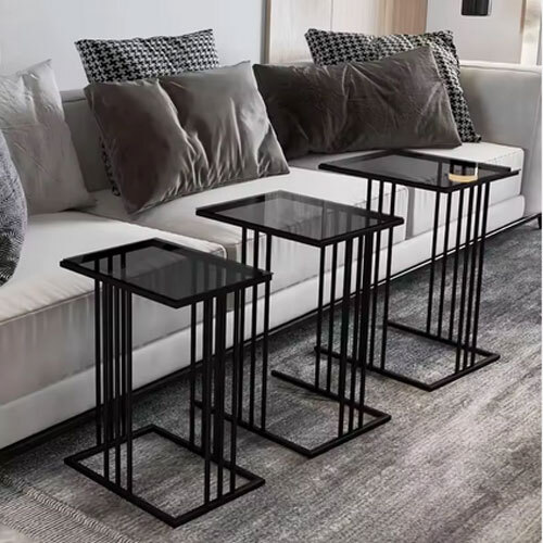 Export Quality Luxury Gold Metal Coffee Table with Elegant Accent Table with Mirror or Glass Top Available for Best Price