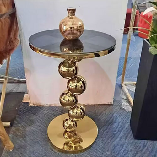 Top Demanded Modern Stainless Steel Coffee Table With Glass Top for Contemporary Living Rooms and Offices Available at Sale