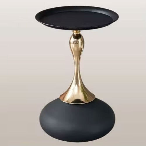 Elegant Looking Round Shape Metal Coffee Table Perfect For Lounge & Living Room Application At Affordable Price
