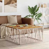 High on Demand Stainless Steel Silver Coffee Table for Living Room Furniture TV Stand and Coffee Table