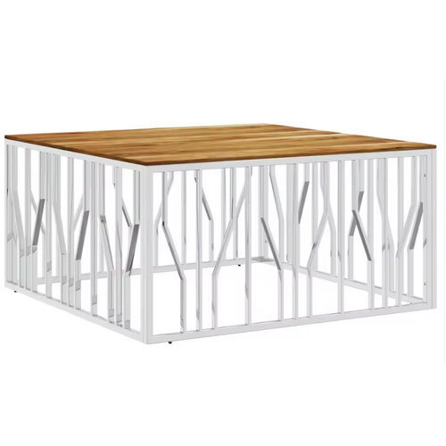 High on Demand Stainless Steel Silver Coffee Table for Living Room Furniture TV Stand and Coffee Table