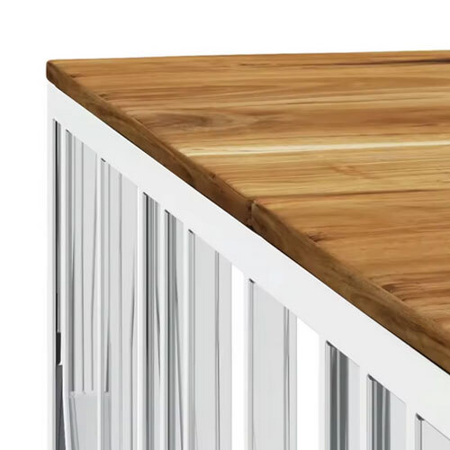 High on Demand Stainless Steel Silver Coffee Table for Living Room Furniture TV Stand and Coffee Table