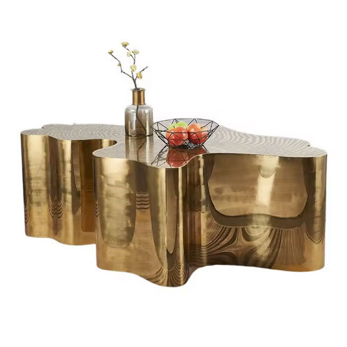 Luxury Stainless Steel Furniture Coffee Table with Elegant Looking Coffee Table for Living Room at Affordable Price
