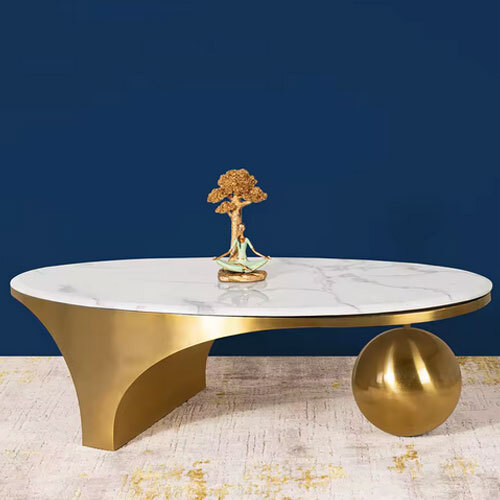 New Collection Stainless Steel Coffee Table for Living Room Bedroom Dining Hotel Apartment Application