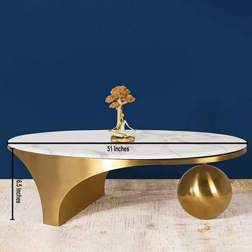 New Collection Stainless Steel Coffee Table for Living Room Bedroom Dining Hotel Apartment Application