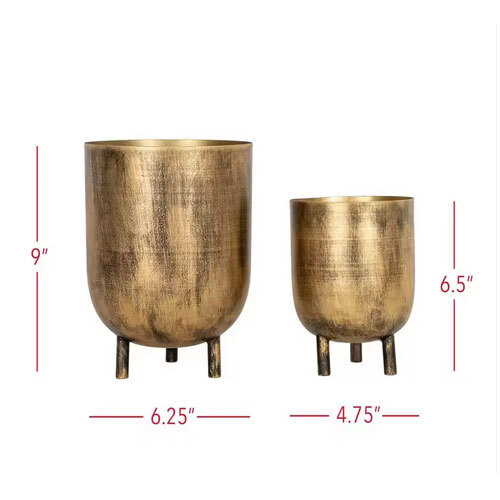 Standard Quality Fine finishing Metal Planters with Clean Look Perfect