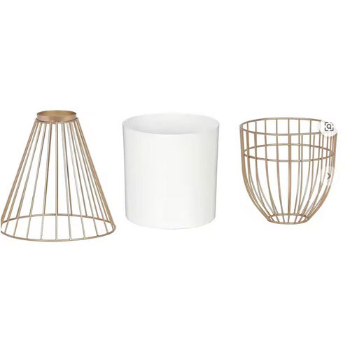 Elegant Shine Metal Planter Made from Solid Iron Sheet Scratch Resistant Ideal for Gifting and Display