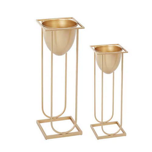 High Quality Anti-Rust Metal Planter with Smooth finish Clean Design Suitable for Office & Living Room