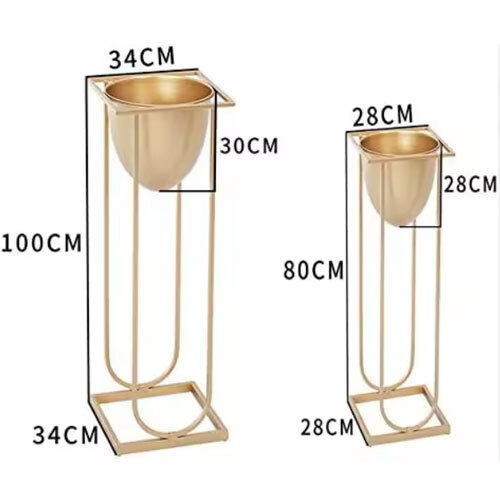 High Quality Anti-Rust Metal Planter with Smooth finish Clean Design Suitable for Office & Living Room