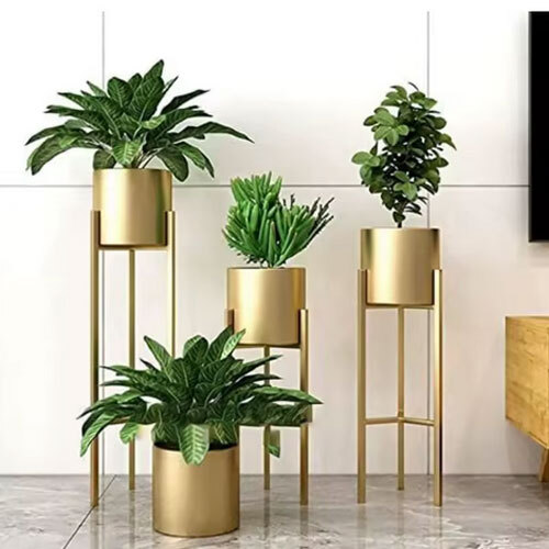 Best Quality Metal Plant Pots and Planters for Home, Balcony, or Garden Decor, OEM-ODM Manufacturer Available for Best Price