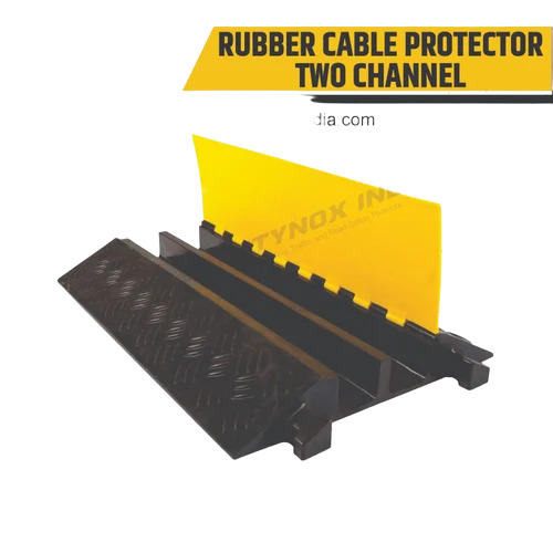 2 Channel Cable Protector - Color: Black & Yellow