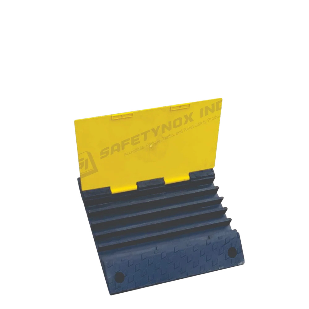5 Channel Cable Protector - Color: Black