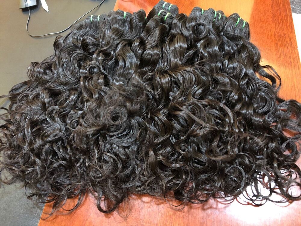 RAW TANGLE-FREE CURLY HAIR BUNDLES AVAILABLE IN INDIA