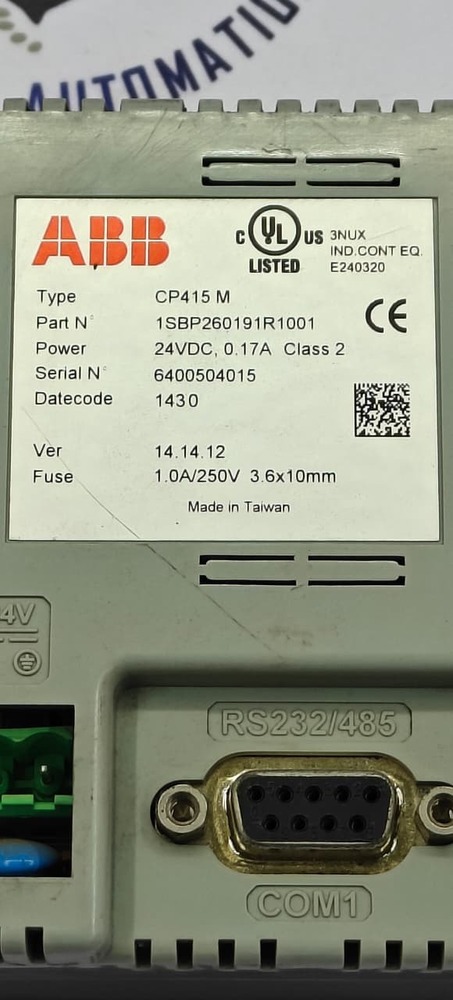Abb Cp415m - Used Condition, Reliable Performance, Robust Design For Industrial Automation Applications