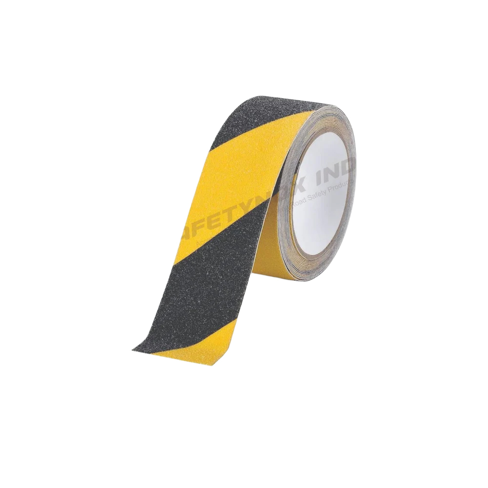 Yellow Black Anti Skid Tapes - Tape Length: 18 Meter (M)
