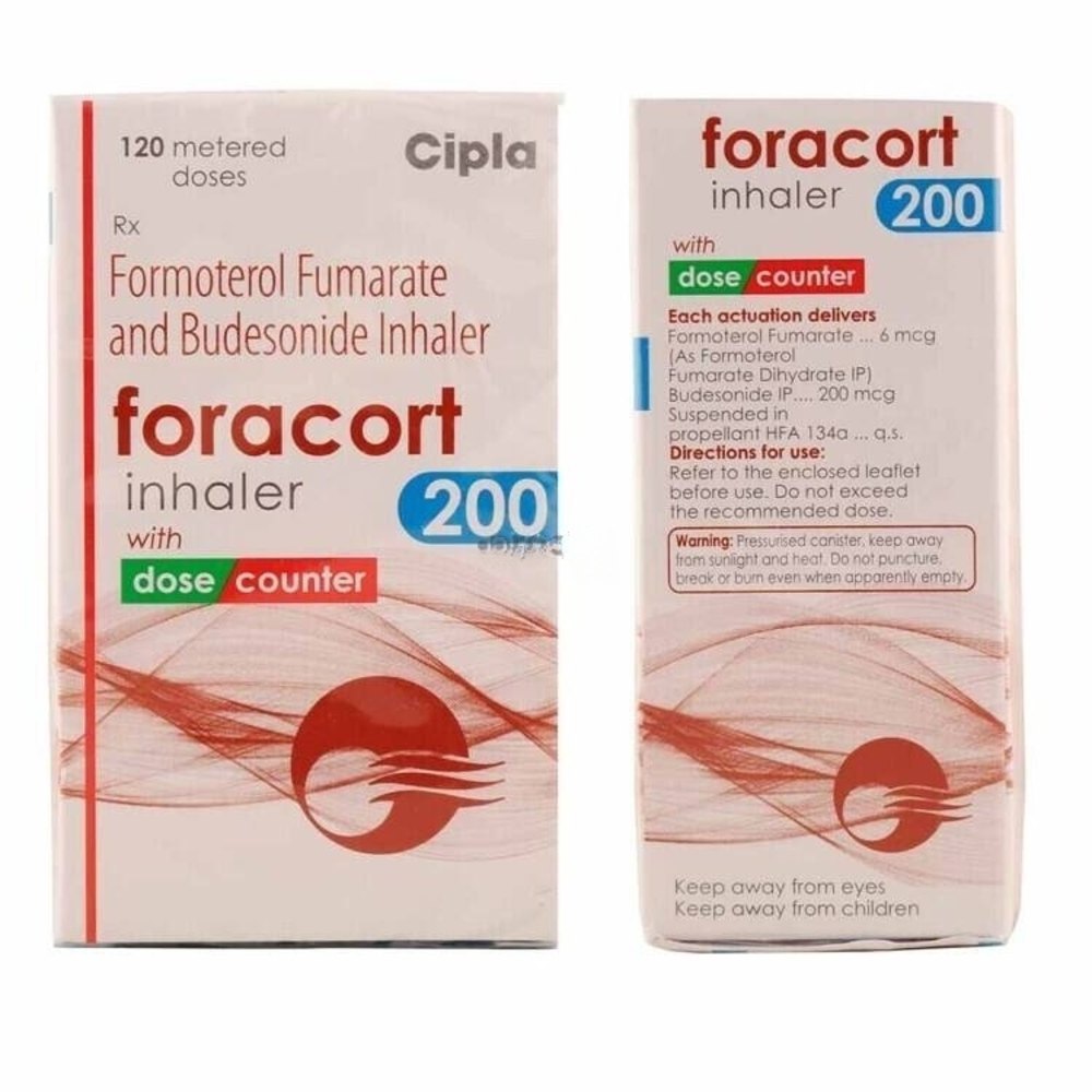 Foracort Formoterol+Budesonide Inhaler 200 Mg