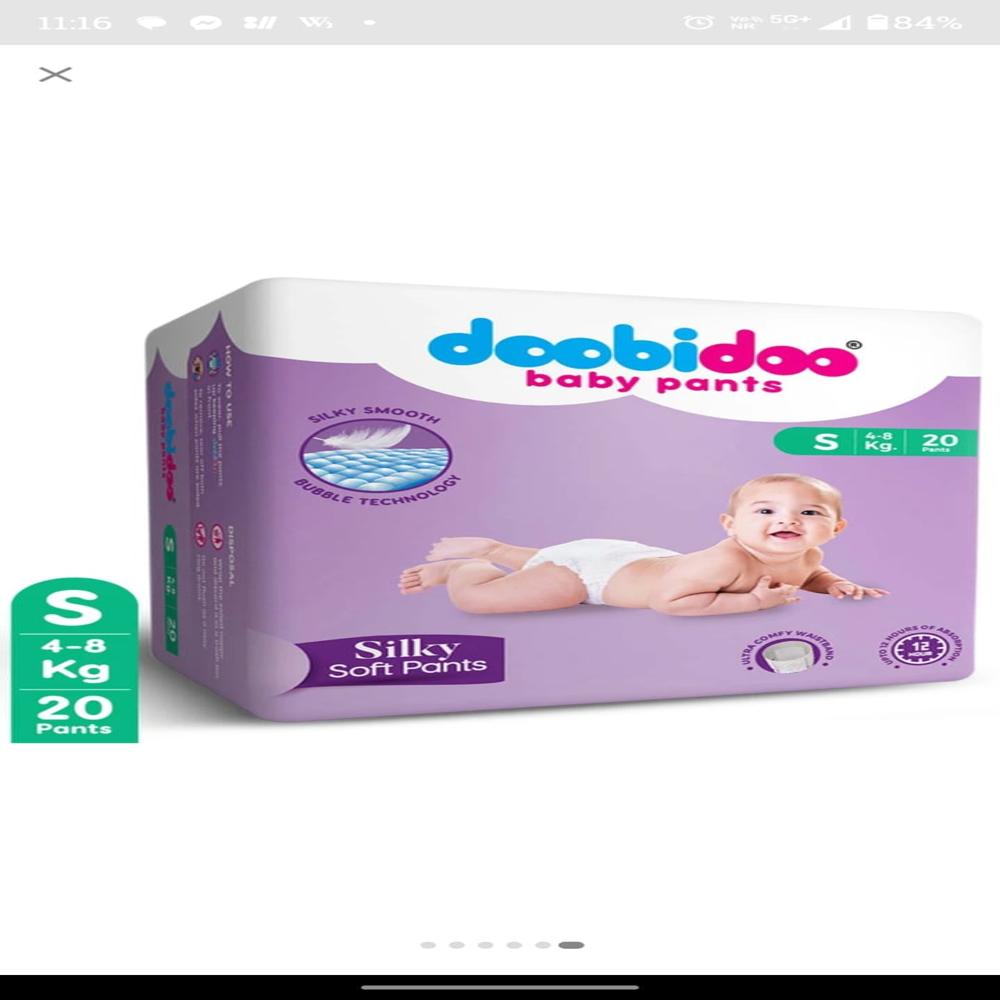 Baby Diaper - Color: White