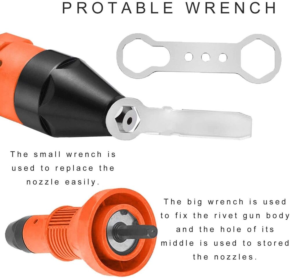 Cordless Riveting Drill Adapter - Finish: Polished