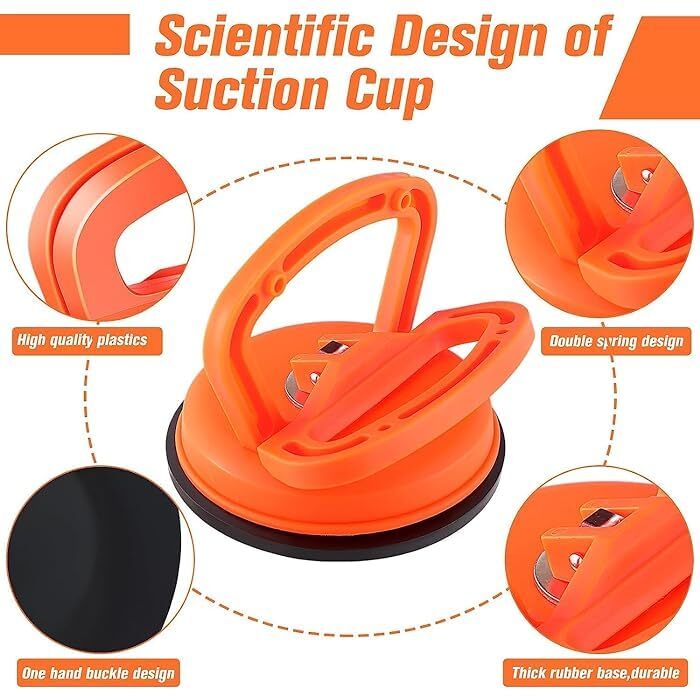 Suction Cup Dent Puller Remover - Color: Orange
