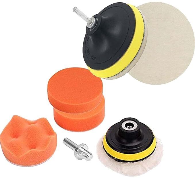 7 Pcs Kit Polishing Pad - Color: Multicolor