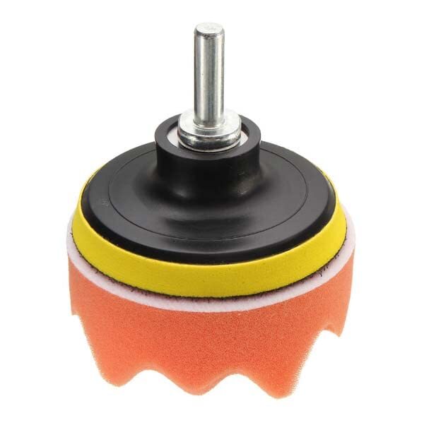 7 Pcs 5 Inch Buffing Pad Auto Car Polishing Wheel Kit - Color: Orange