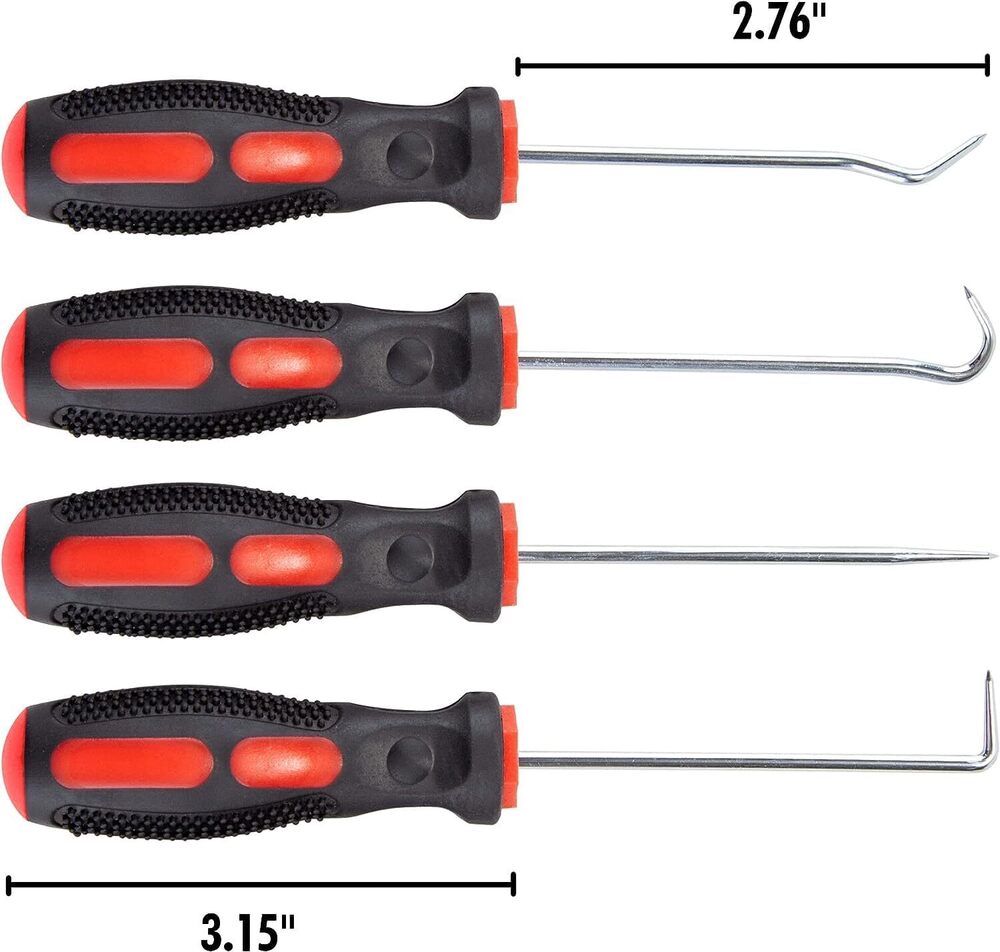4-piece Pick And Hook Set - Color: Silver