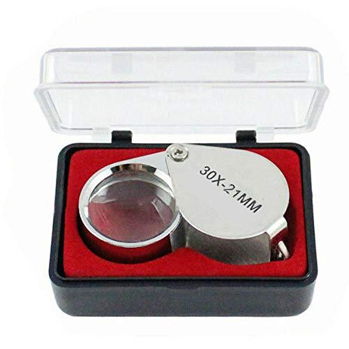 30x 30x21 MM Loupe Magnifier Triplet Jewelers Eye Glass Diamond