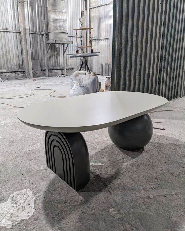 Indoor granite marble bench