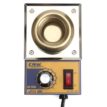 36 Mm Stainless Steel Solder Furnace Melting Soldering Pot - Color: Silver