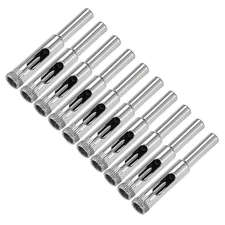 Diamond Coated Core Drill Bit - Color: Silver
