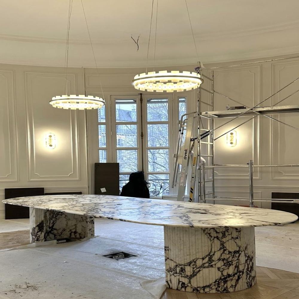 marble dining table