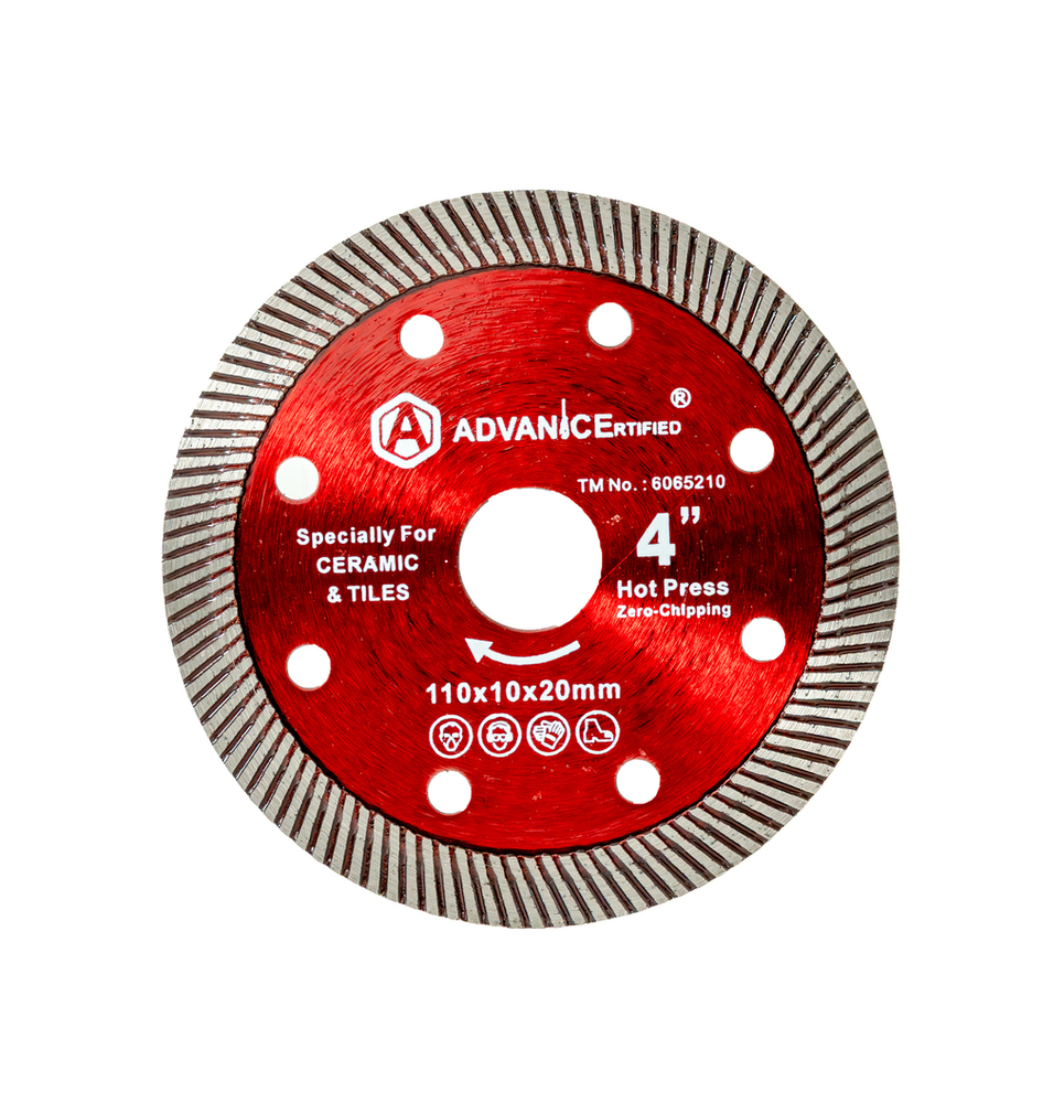 Diamond Saw Blade RED - 4 inch Turbo