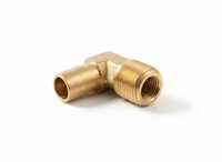 90 Degree Brass Elbow Hose Fitting - Color: Golden