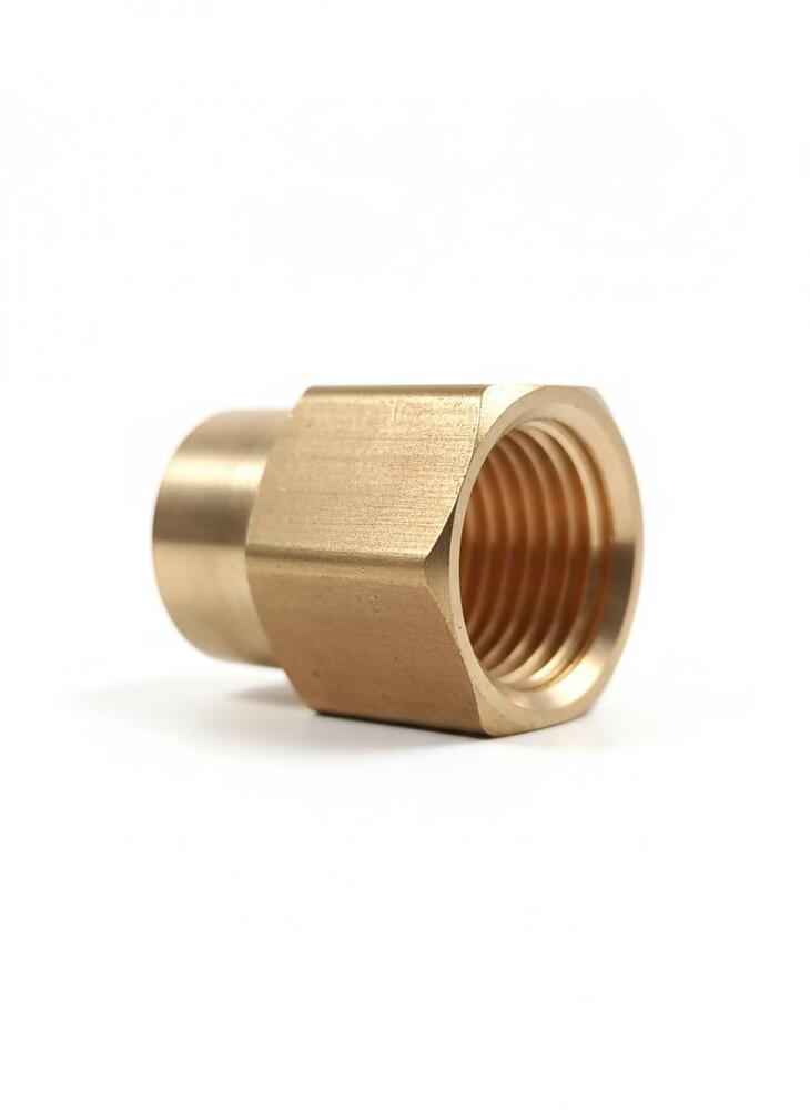 Brass Coupling Nut - Color: Golden