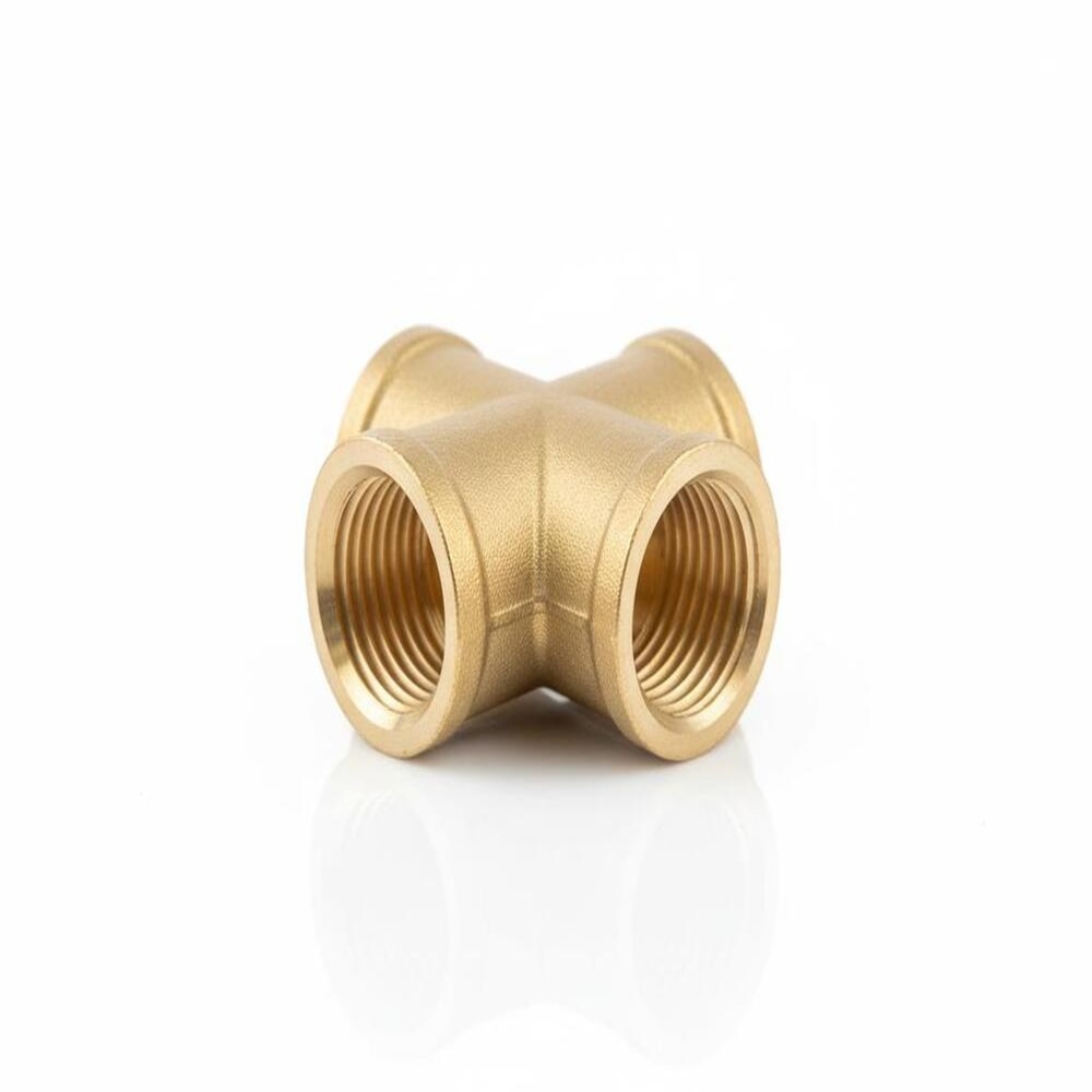 Brass Cross Female Threaded Fitting - Application: Plumbing