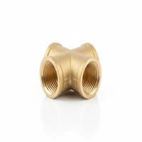 Brass Cross Female Threaded Fitting - Application: Plumbing