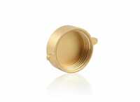 Female Threaded Brass End Cap - Color: Golden